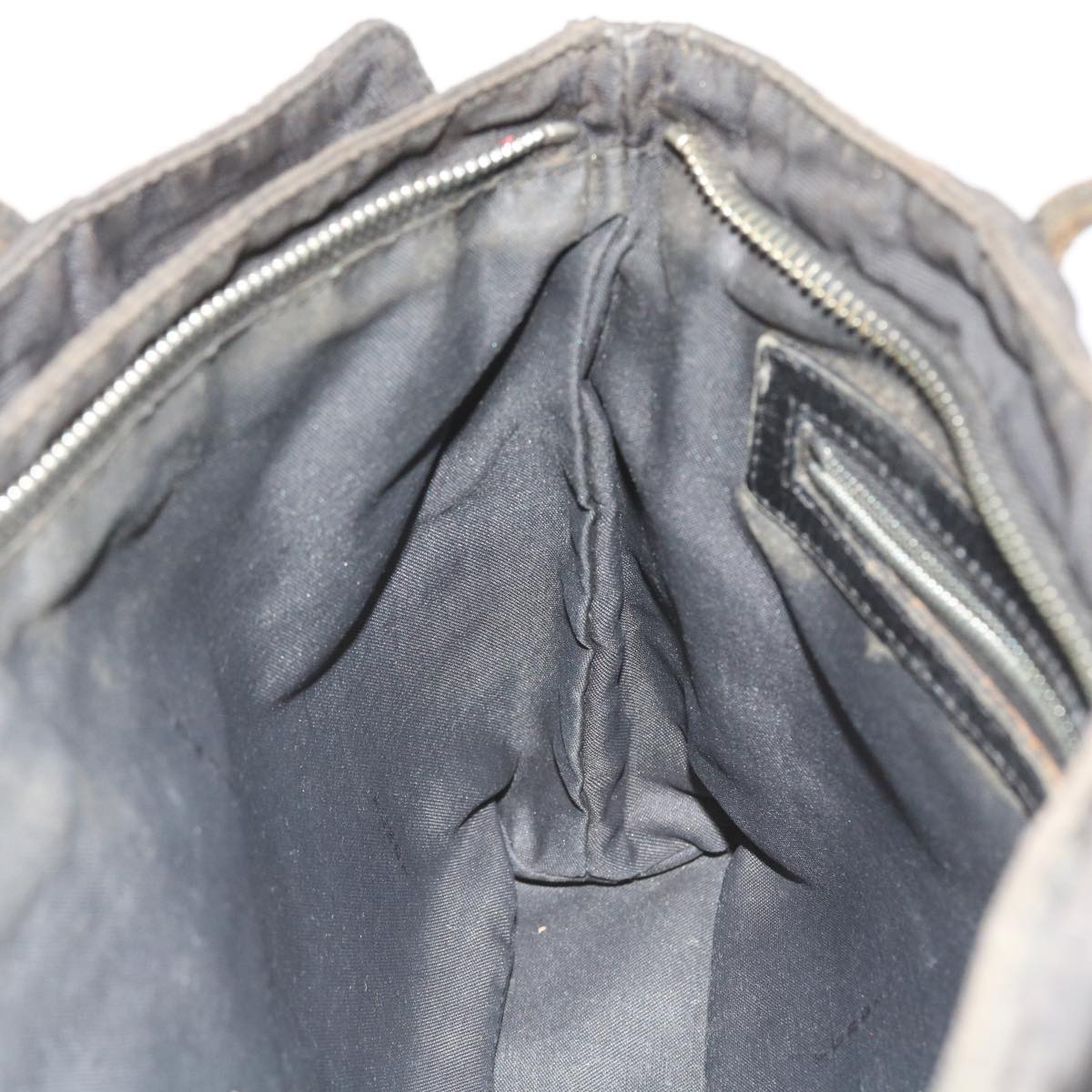FENDI Zucca Canvas Hand Bag Black 58526