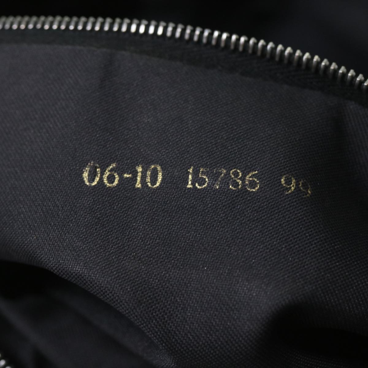 FENDI Zucca Canvas Hand Bag Black 58526