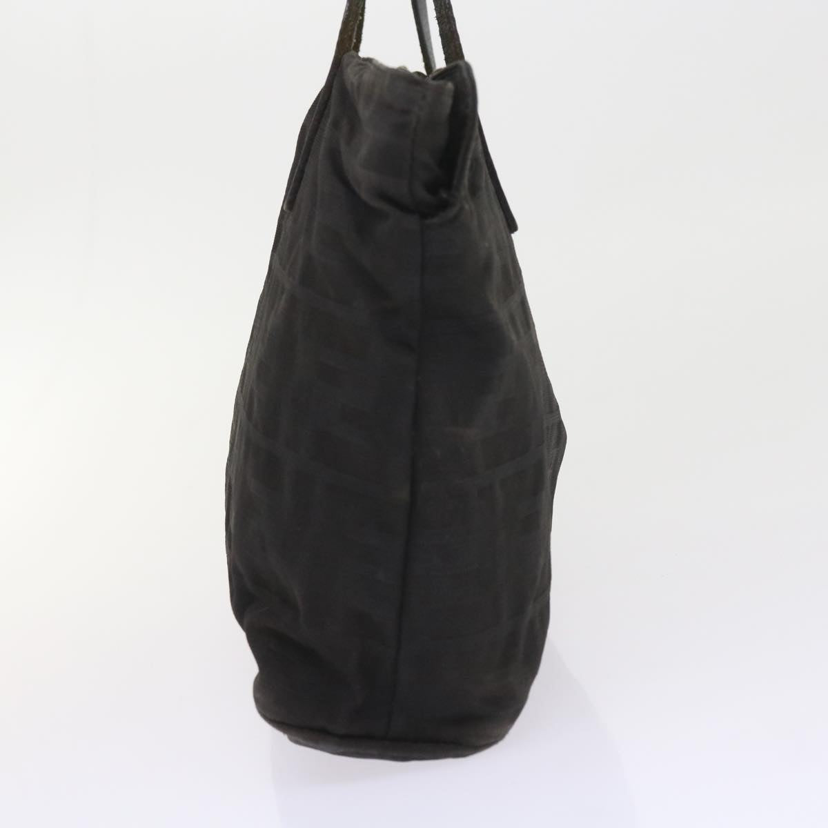 FENDI Zucca Canvas Hand Bag Black 58526