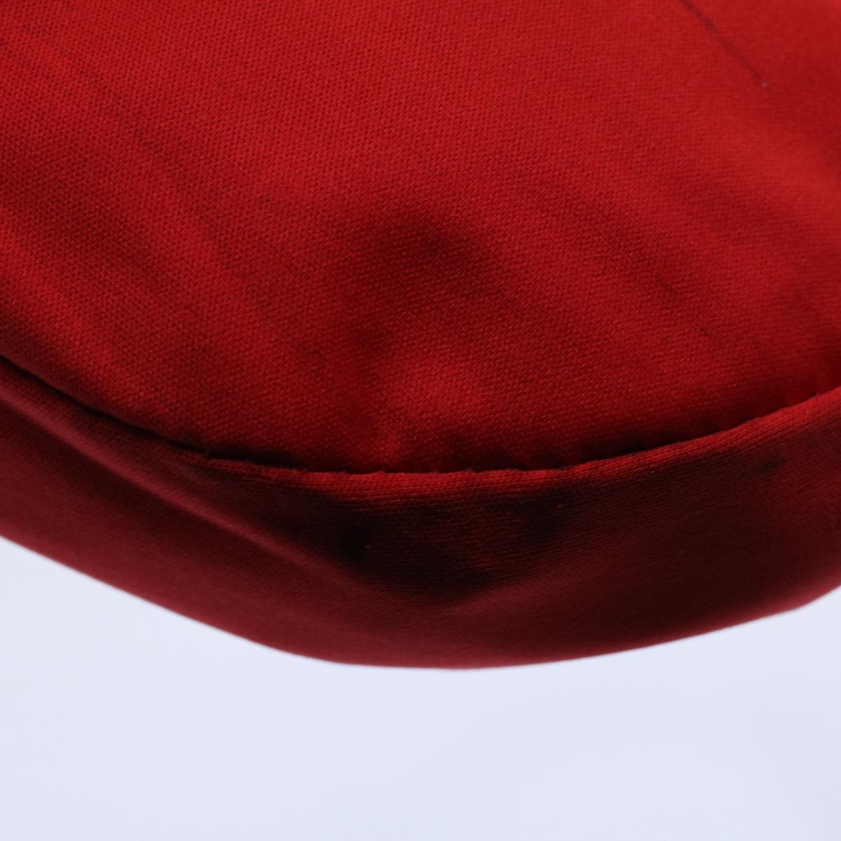 FENDI Mamma Baguette Shoulder Bag Nylon Red 58610
