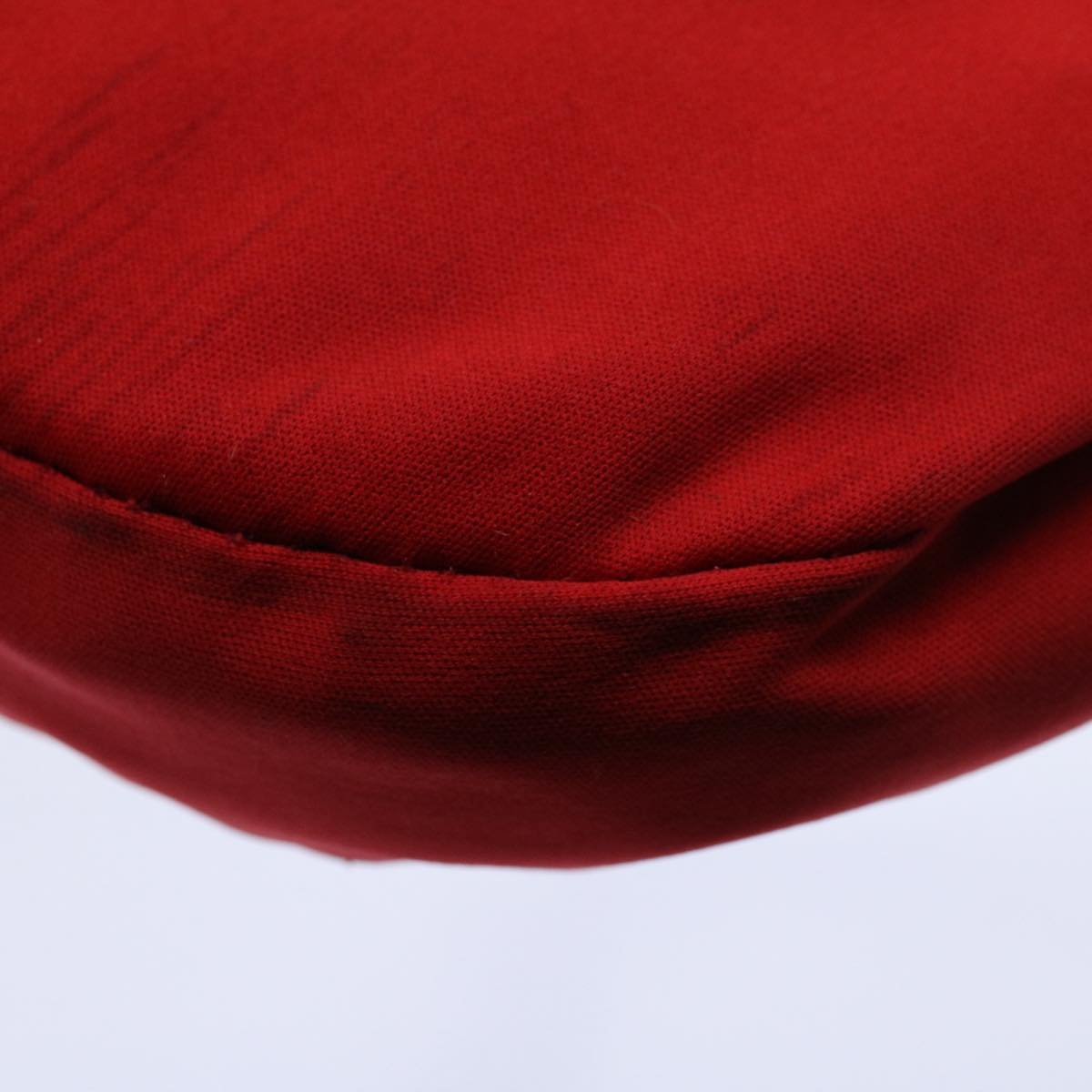 FENDI Mamma Baguette Shoulder Bag Nylon Red 58610