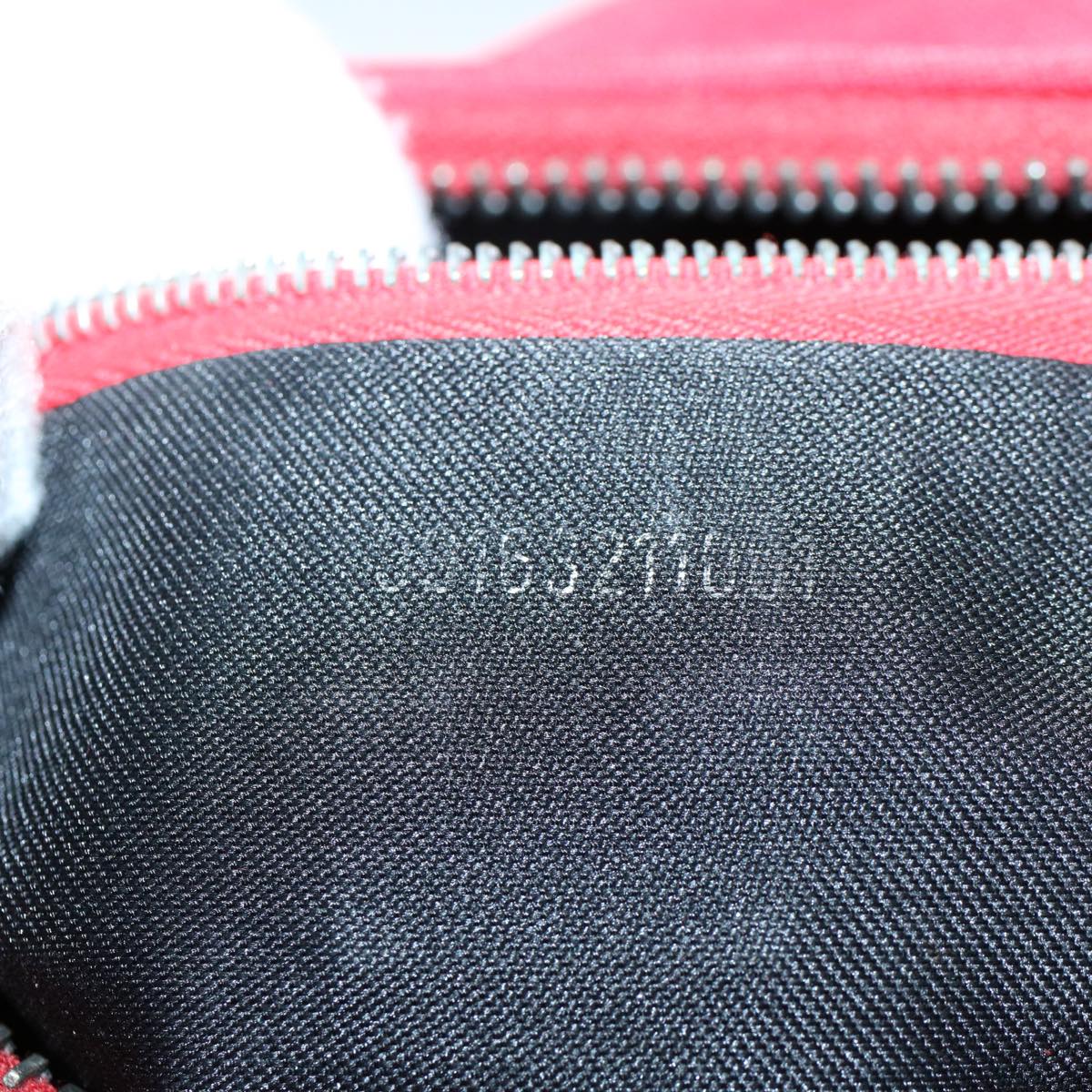 FENDI Mamma Baguette Shoulder Bag Nylon Red 58610