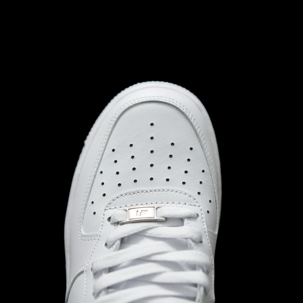GLM - AF1 pure white mid-top