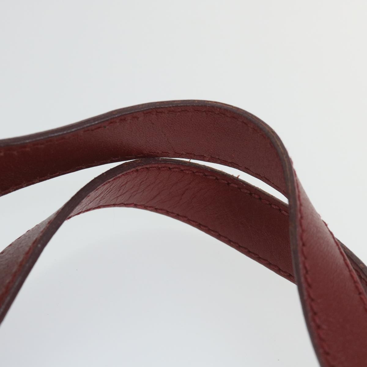 FENDI Zucchino Canvas Tote Bag Red Beige 58644