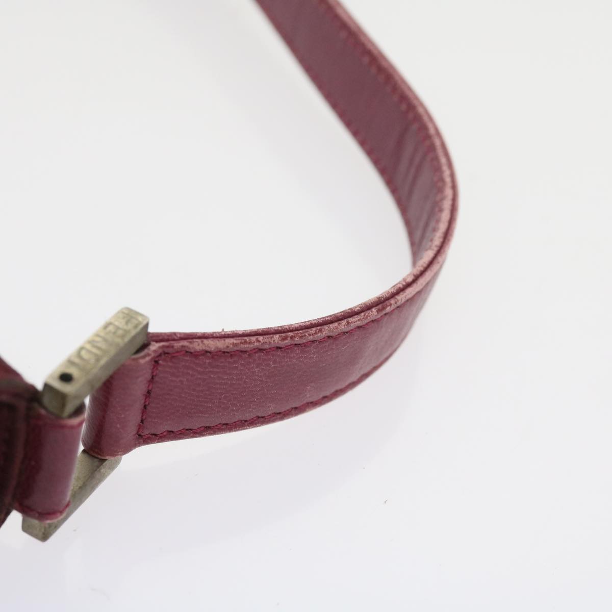 FENDI Mamma Baguette Shoulder Bag Nylon Bordeaux 58685