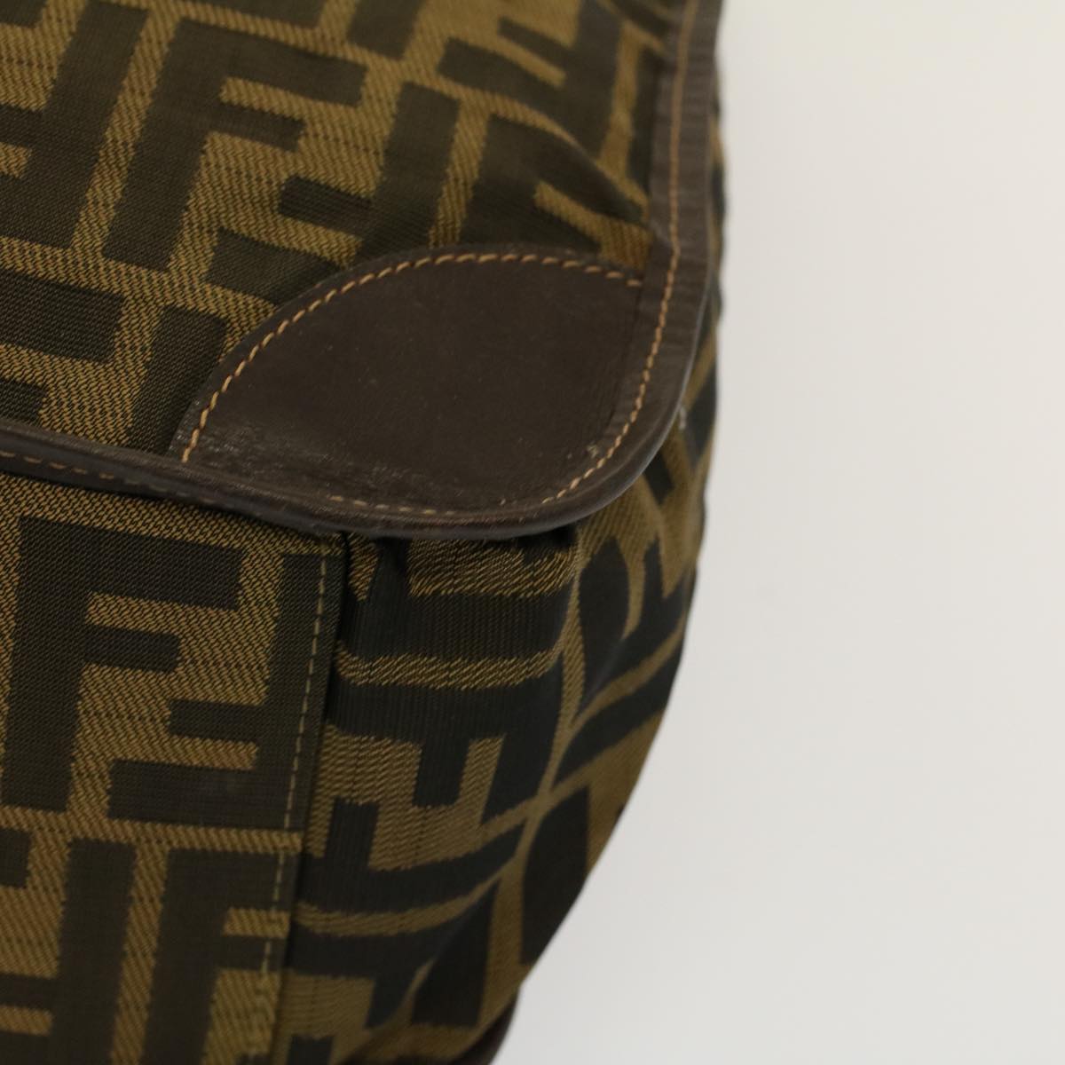 FENDI Tote Bag Nylon Brown Black 58820
