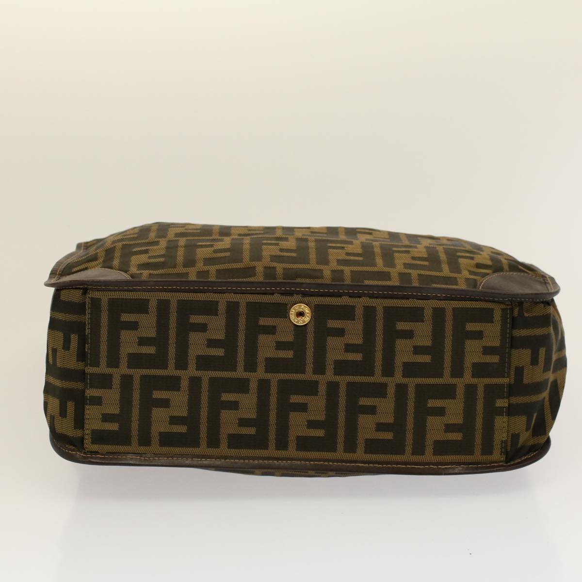FENDI Tote Bag Nylon Brown Black 58820
