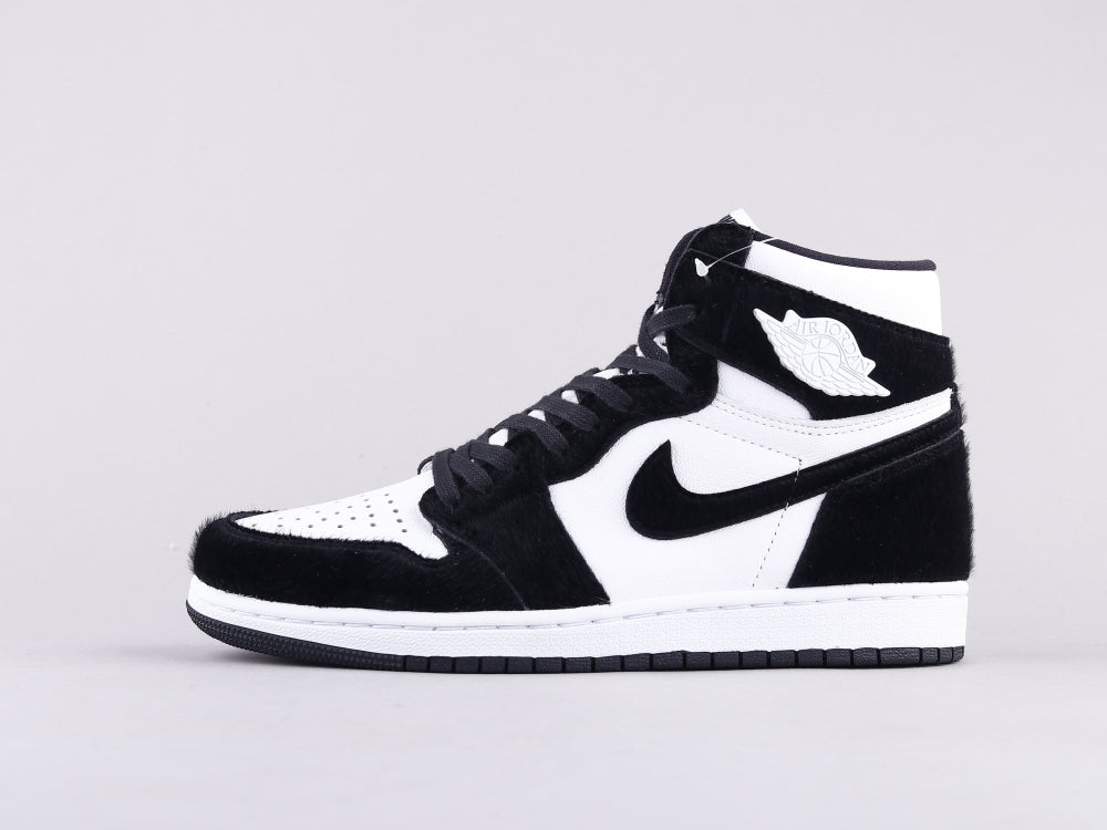 GLM - AJ1 horsehair black and white