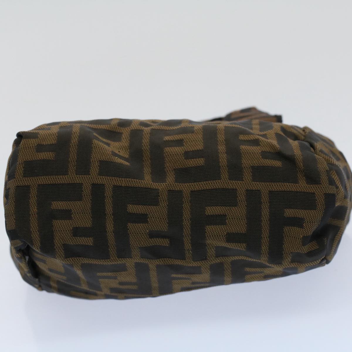 FENDI Zucca Canvas Hand Bag Black Brown 59091