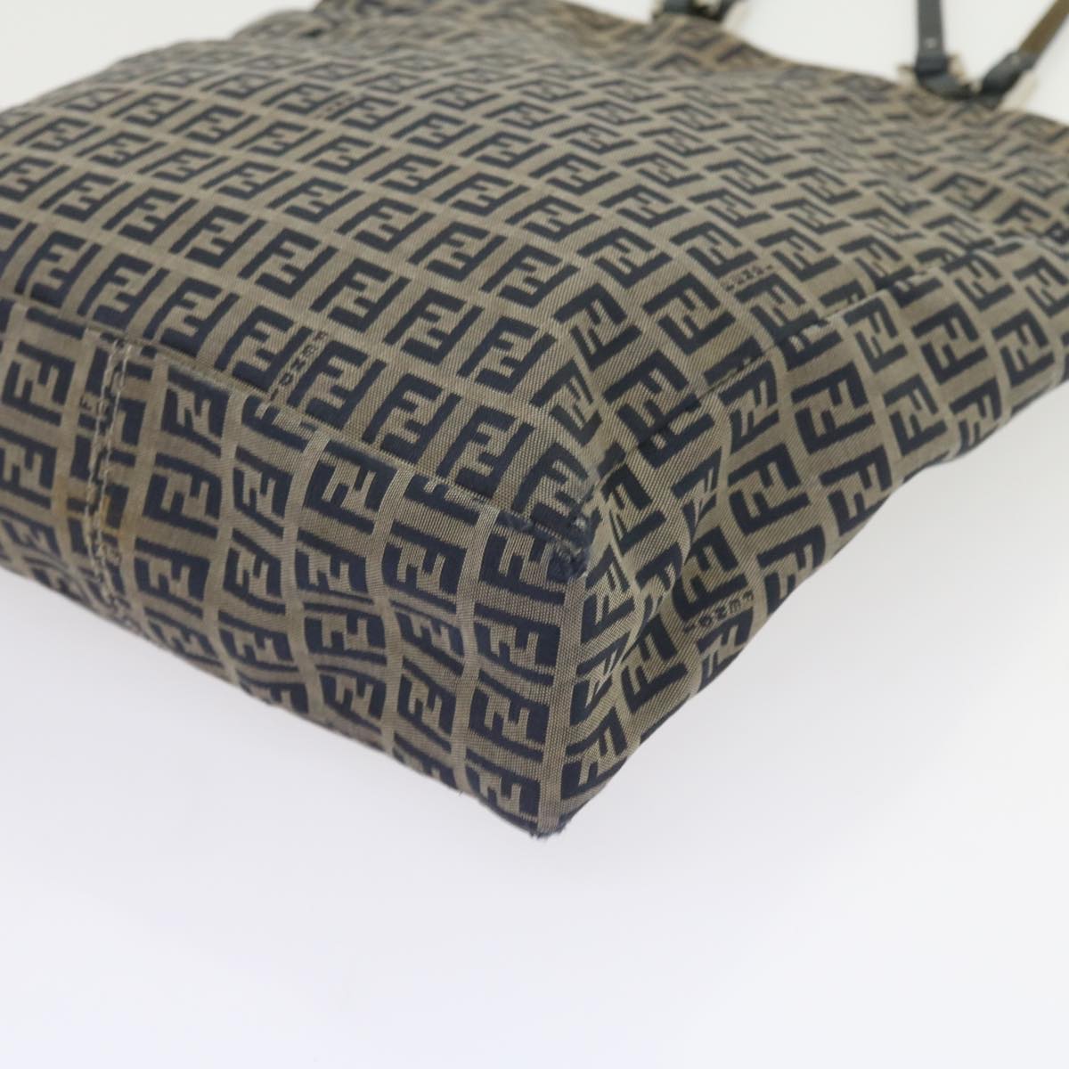 FENDI Zucchino Canvas Tote Bag Navy 59092