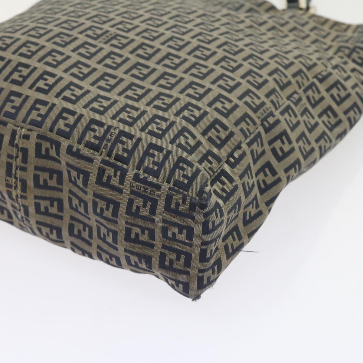 FENDI Zucchino Canvas Tote Bag Navy 59092