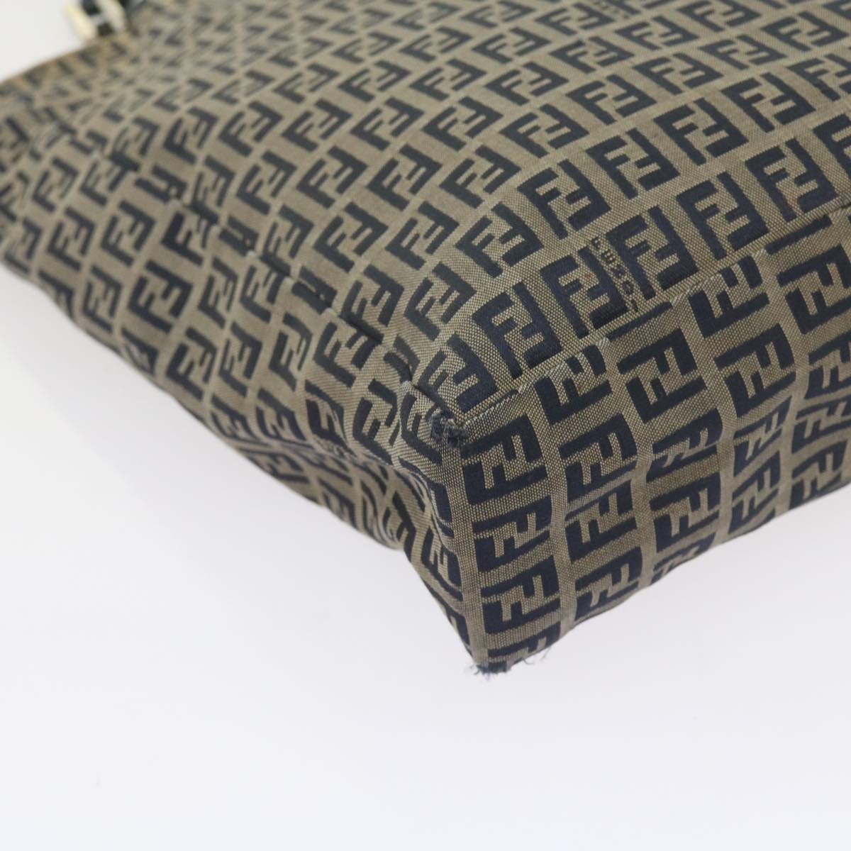 FENDI Zucchino Canvas Tote Bag Navy 59092