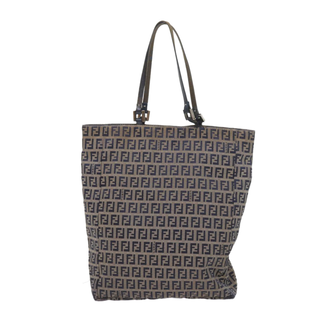 FENDI Zucchino Canvas Tote Bag Navy 59092