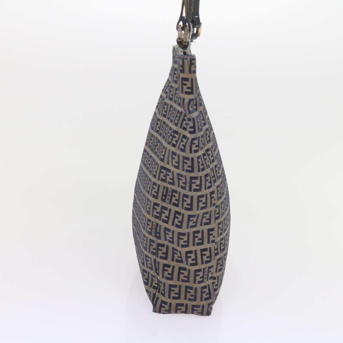 FENDI Zucchino Canvas Tote Bag Navy 59092