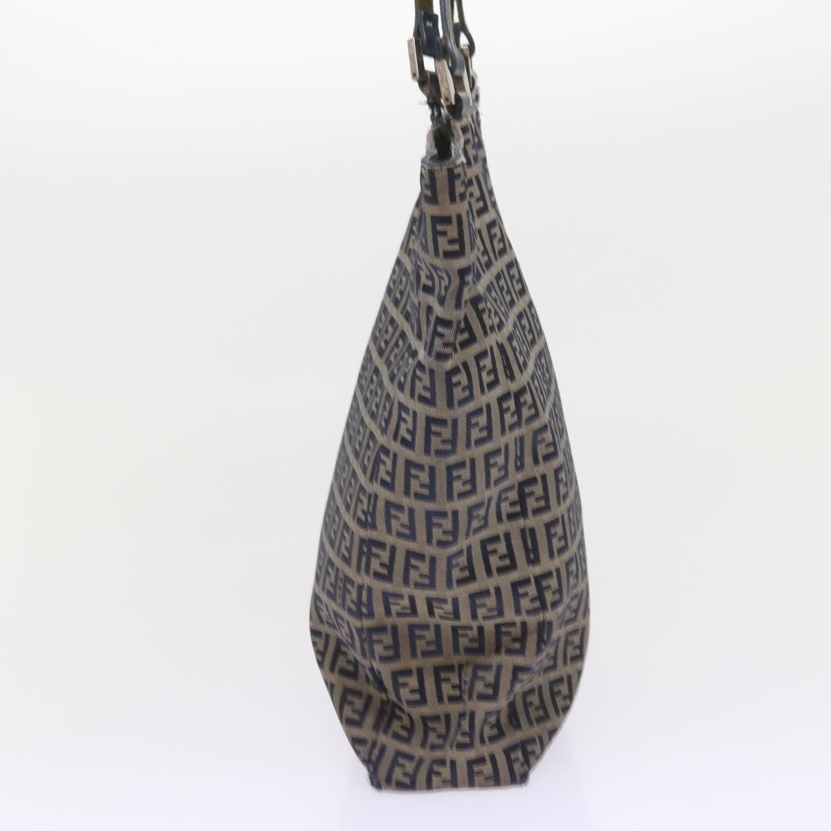FENDI Zucchino Canvas Tote Bag Navy 59092