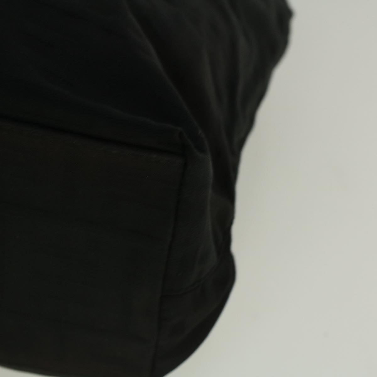 FENDI Zucca Canvas Hand Bag Nylon Black 59250