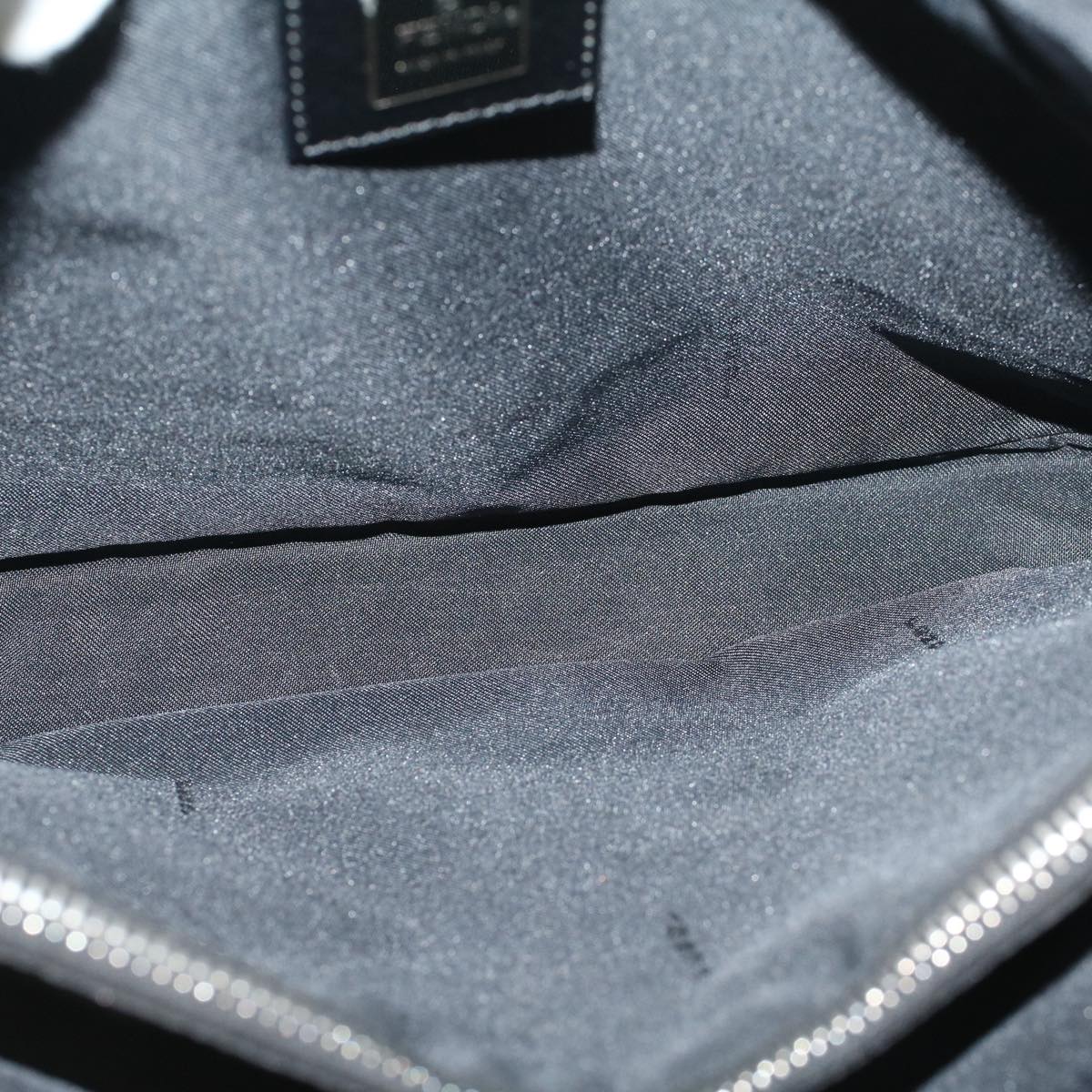 FENDI Zucca Canvas Hand Bag Nylon Black 59250