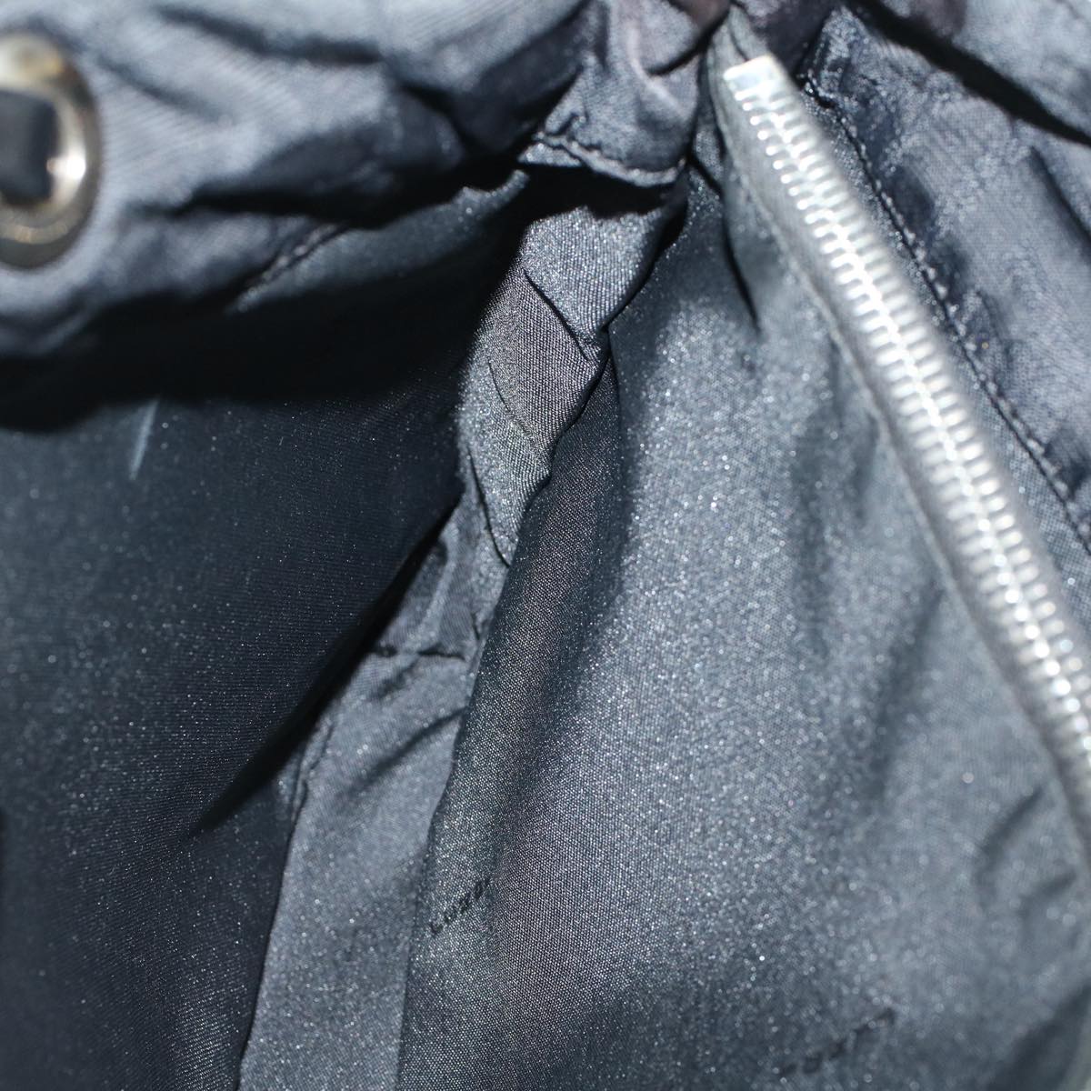 FENDI Zucca Canvas Hand Bag Nylon Black 59250