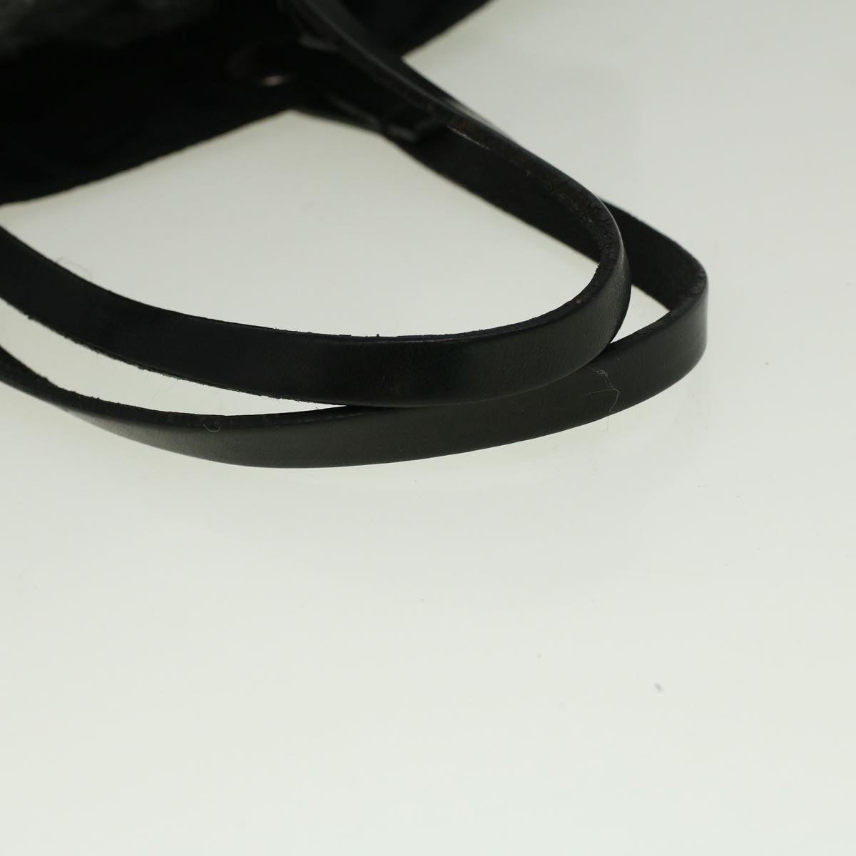 FENDI Zucca Canvas Hand Bag Nylon Black 59250