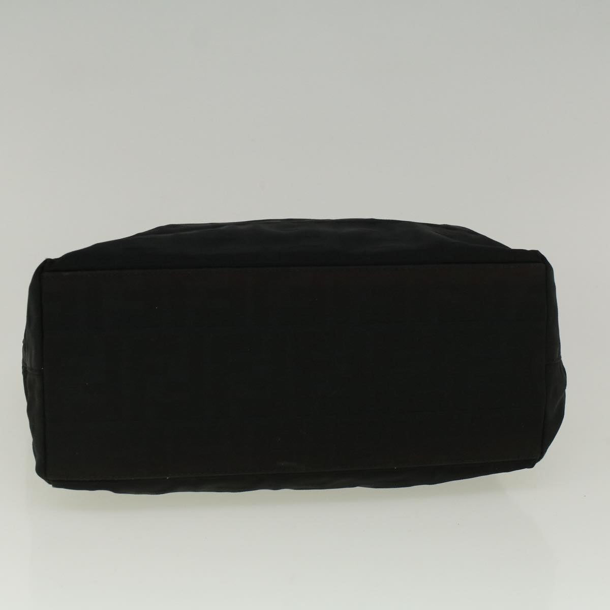 FENDI Zucca Canvas Hand Bag Nylon Black 59250
