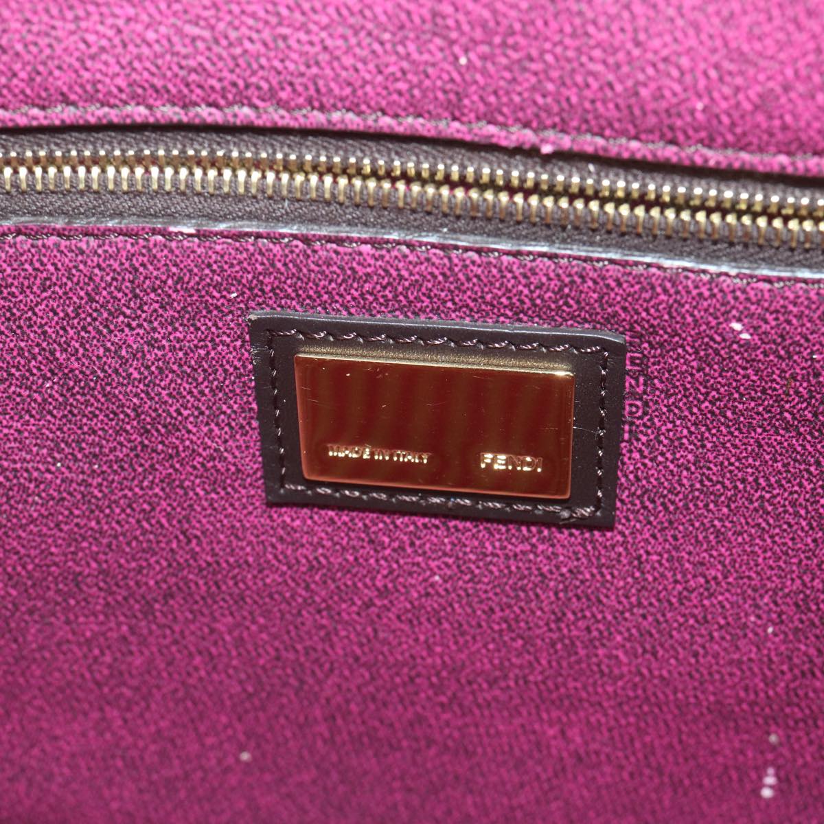 FENDI Zucca Canvas Tote Bag Black Brown 8BH198-G87-138-2111 59452