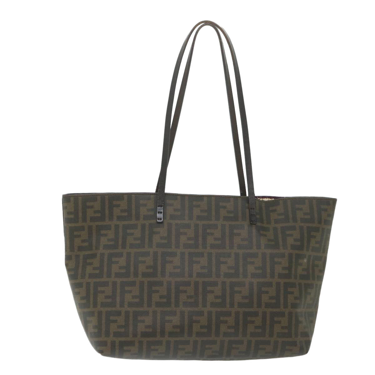 FENDI Zucca Canvas Tote Bag Black Brown 8BH198-G87-138-2111 59452