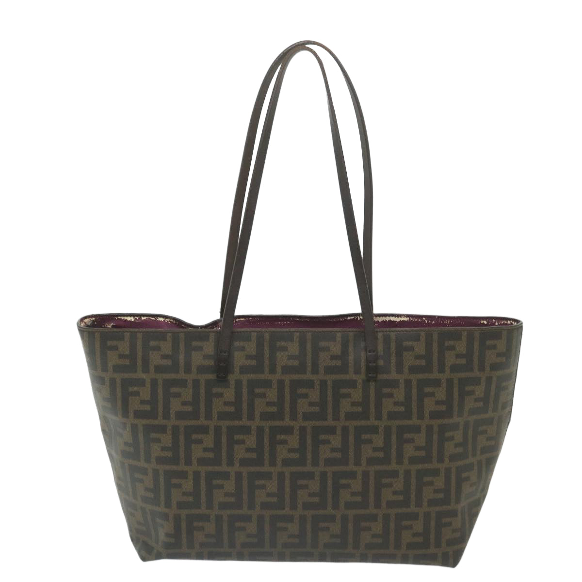 FENDI Zucca Canvas Tote Bag Black Brown 8BH198-G87-138-2111 59452
