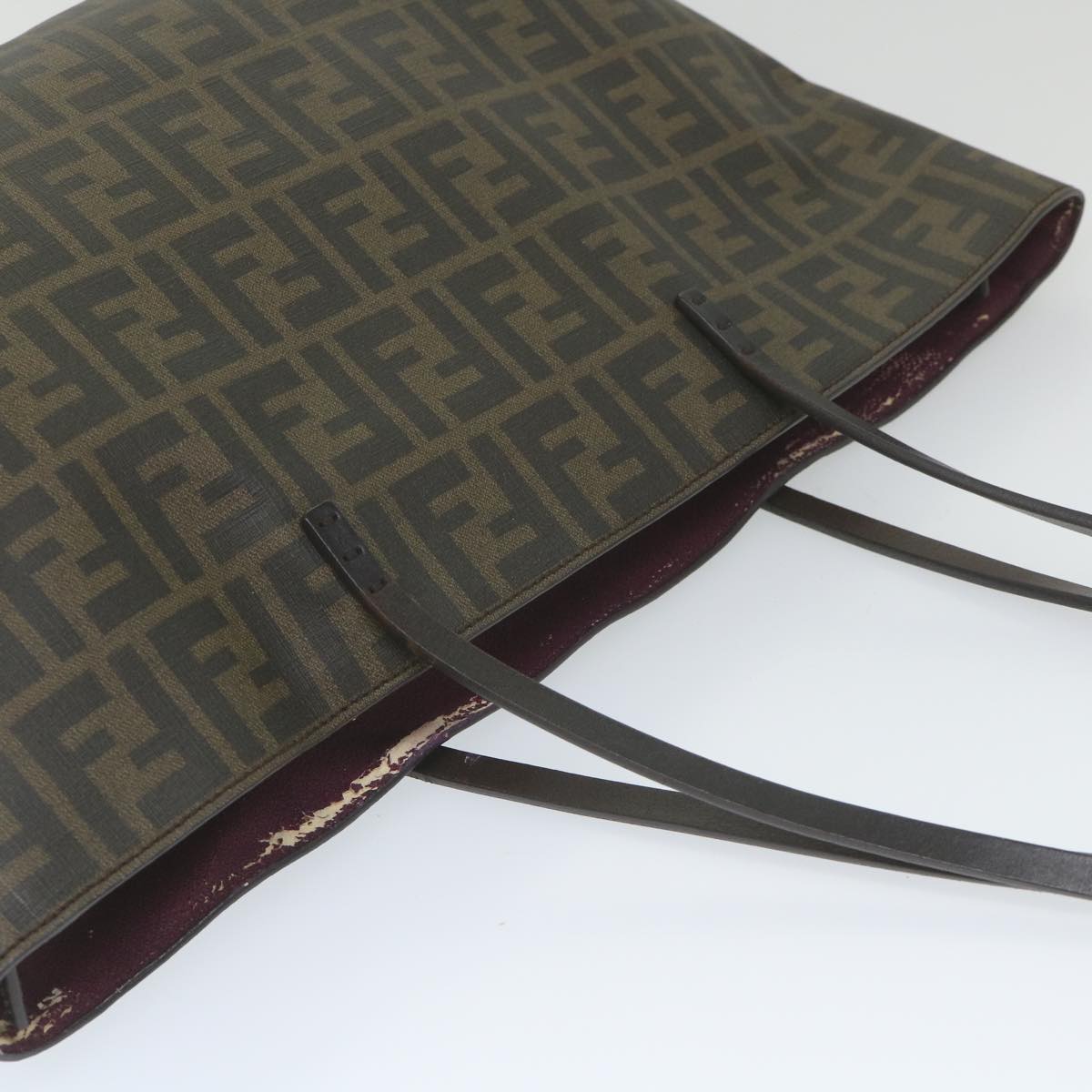 FENDI Zucca Canvas Tote Bag Black Brown 8BH198-G87-138-2111 59452