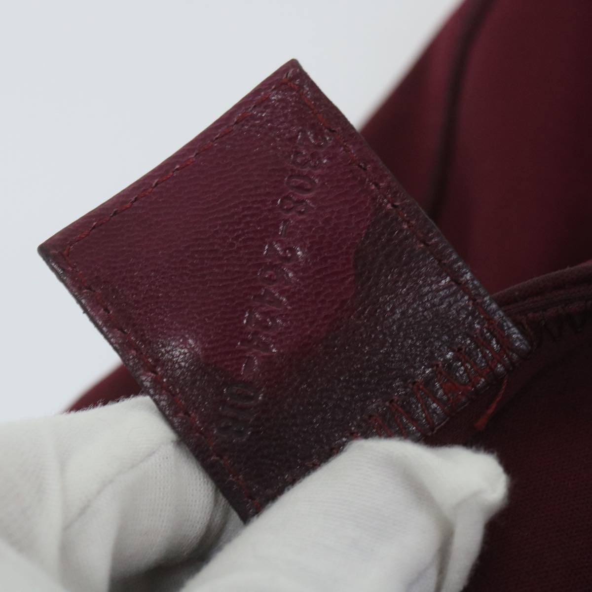 FENDI Mamma Baguette Shoulder Bag Nylon Bordeaux 2308 26424 018 59458