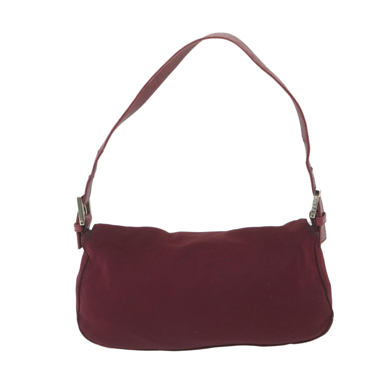 FENDI Mamma Baguette Shoulder Bag Nylon Bordeaux 2308 26424 018 59458