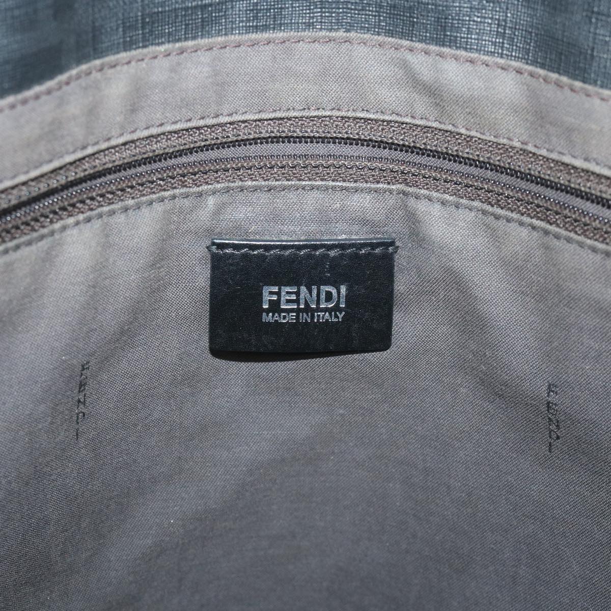 FENDI Zucca Canvas Tote Bag Black 59554