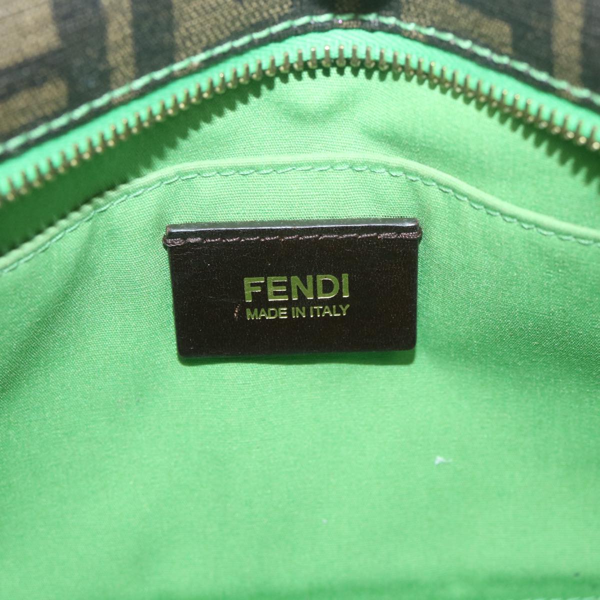 FENDI Zucca Canvas Tote Bag Black Brown 59947