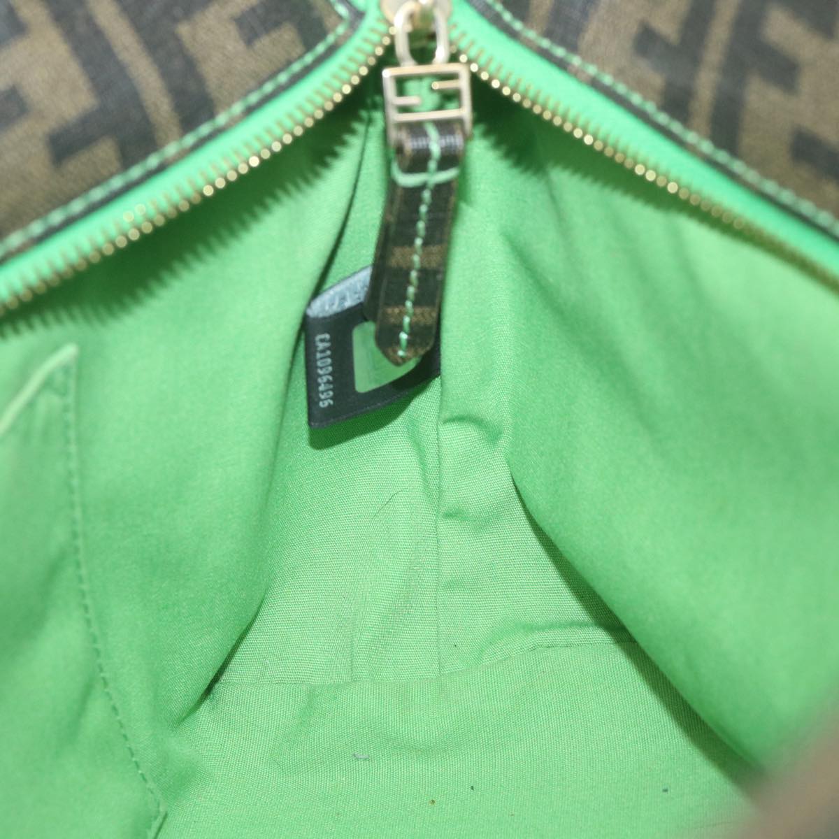 FENDI Zucca Canvas Tote Bag Black Brown 59947