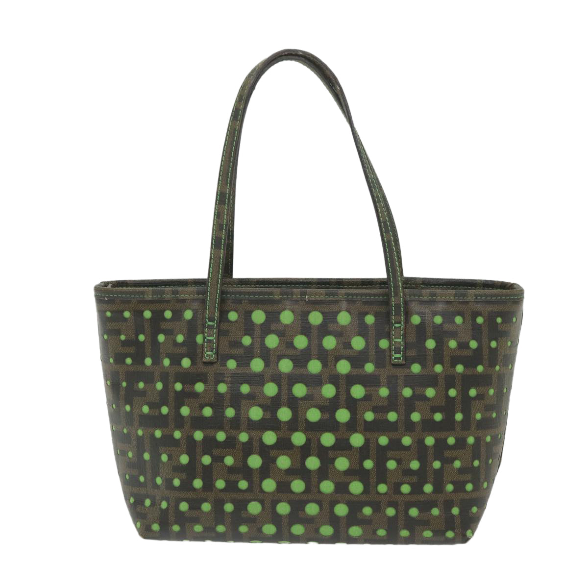 FENDI Zucca Canvas Tote Bag Black Brown 59947