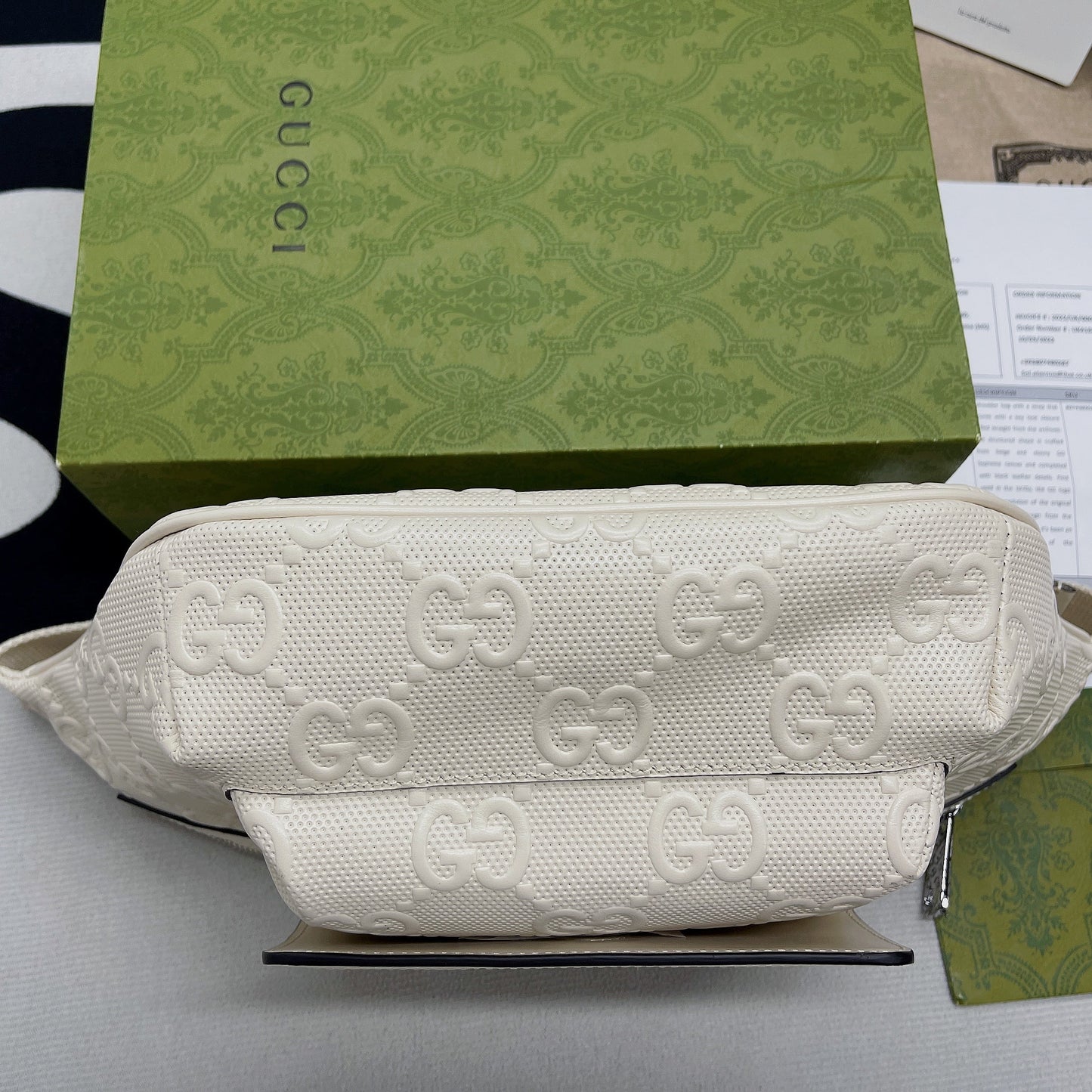 Glami Embossed Belt Bag White Glami Embossed For MenÃ‚Â  11in/28cm Glami