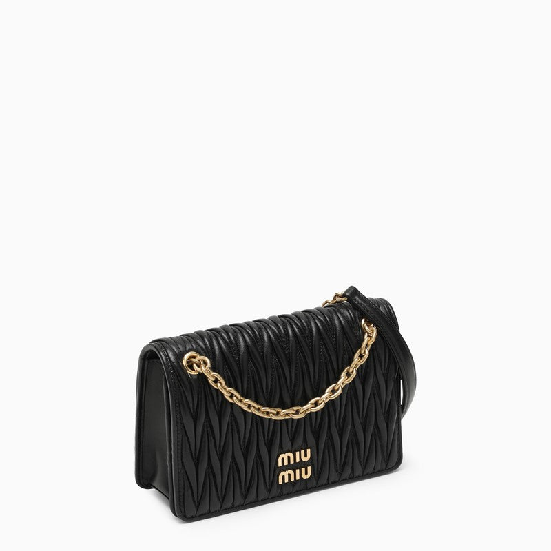 Miu Miu Black MatelassÃƒÆ’Ã‚Â© Leather Bag Women