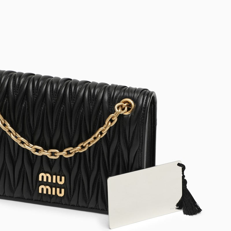 Miu Miu Black MatelassÃƒÆ’Ã‚Â© Leather Bag Women