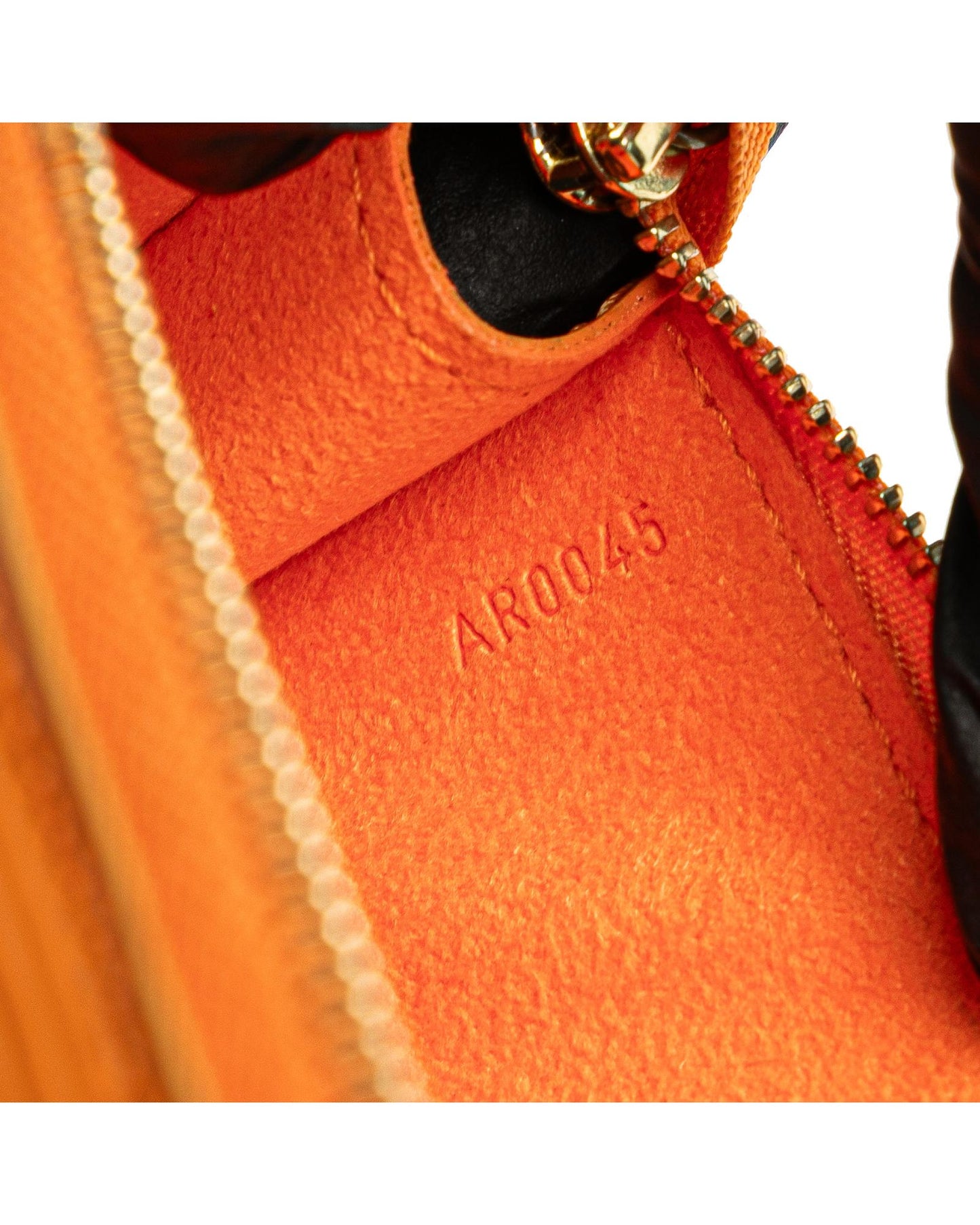 Epi Leather Pochette Accessoires with Flat Shoulder Strap and Top Zip Closure