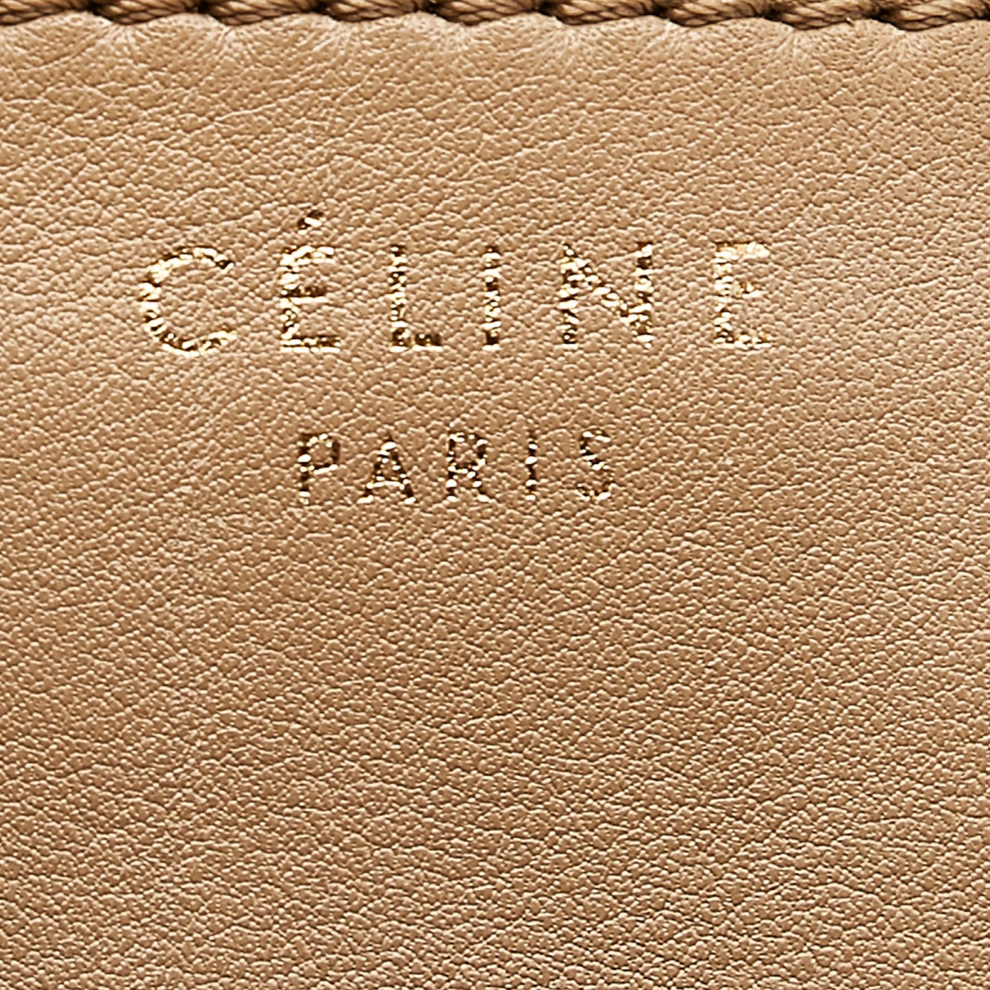 Tan Celine Micro Luggage Tote Leather Handbag