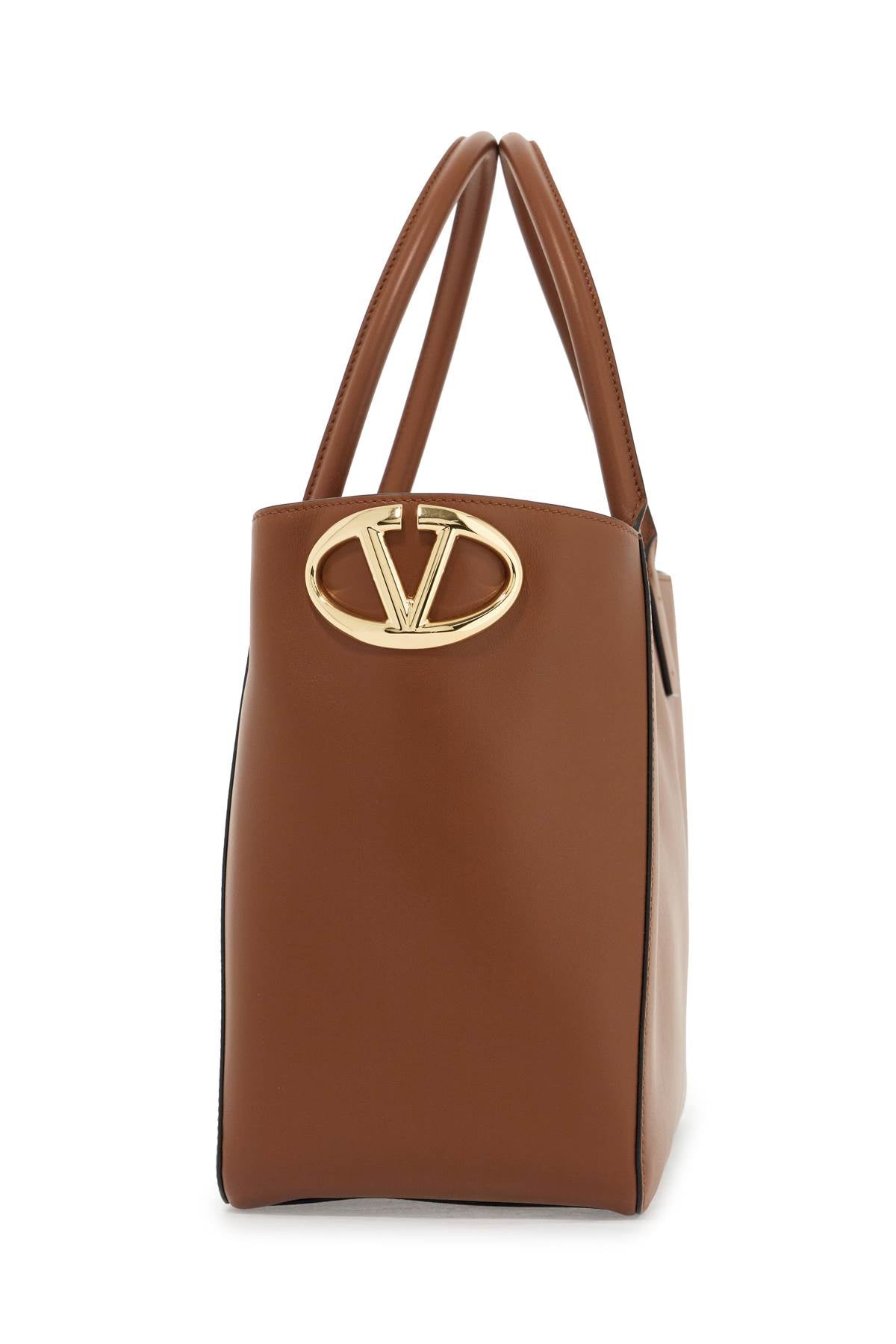 Valentino Garavani Nappa Calfskin Vlogo Side Tote Bag Women