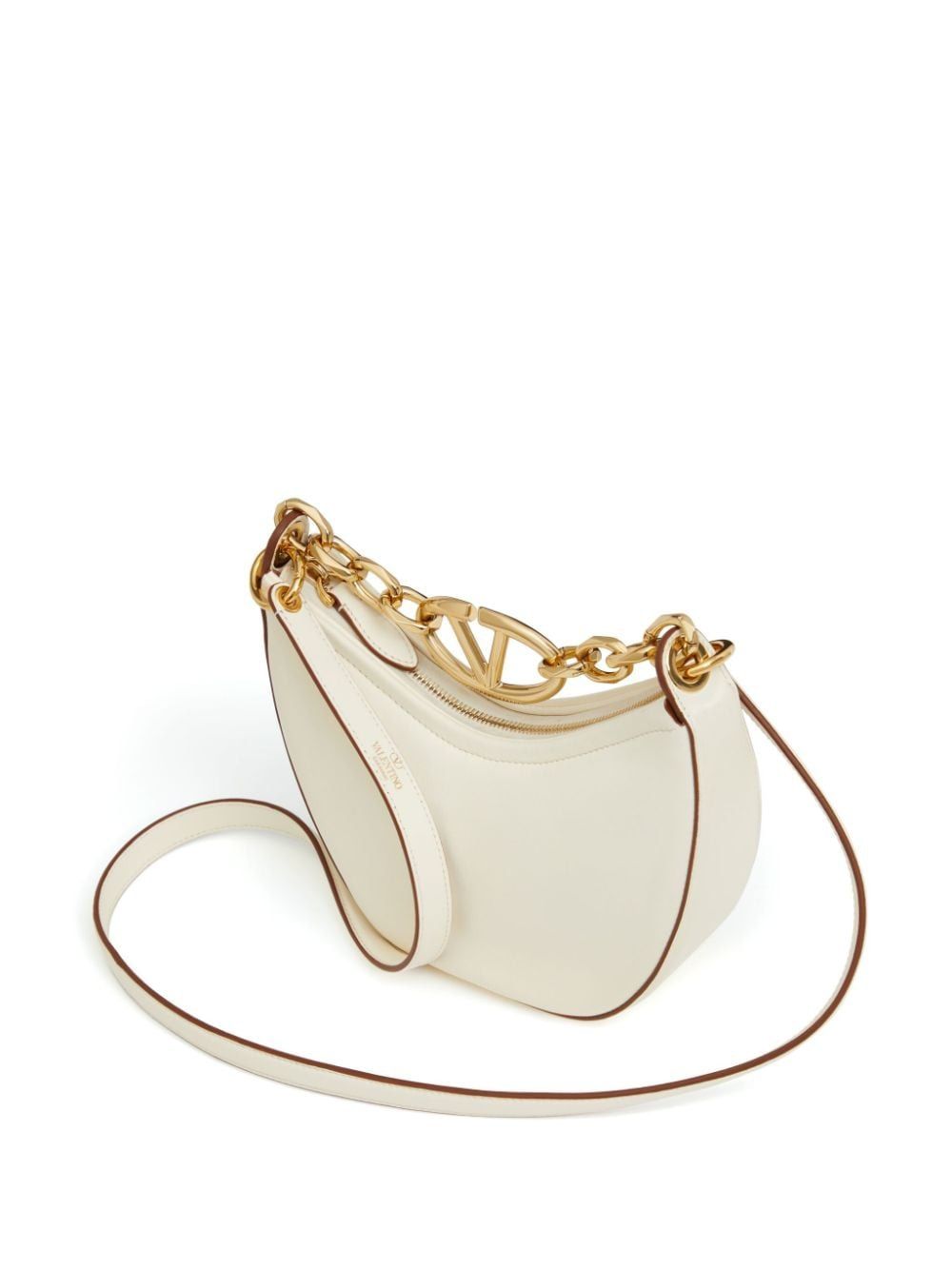 MINI VLOGO MOON BAG IN NAPPA LEATHER WITH CHAIN