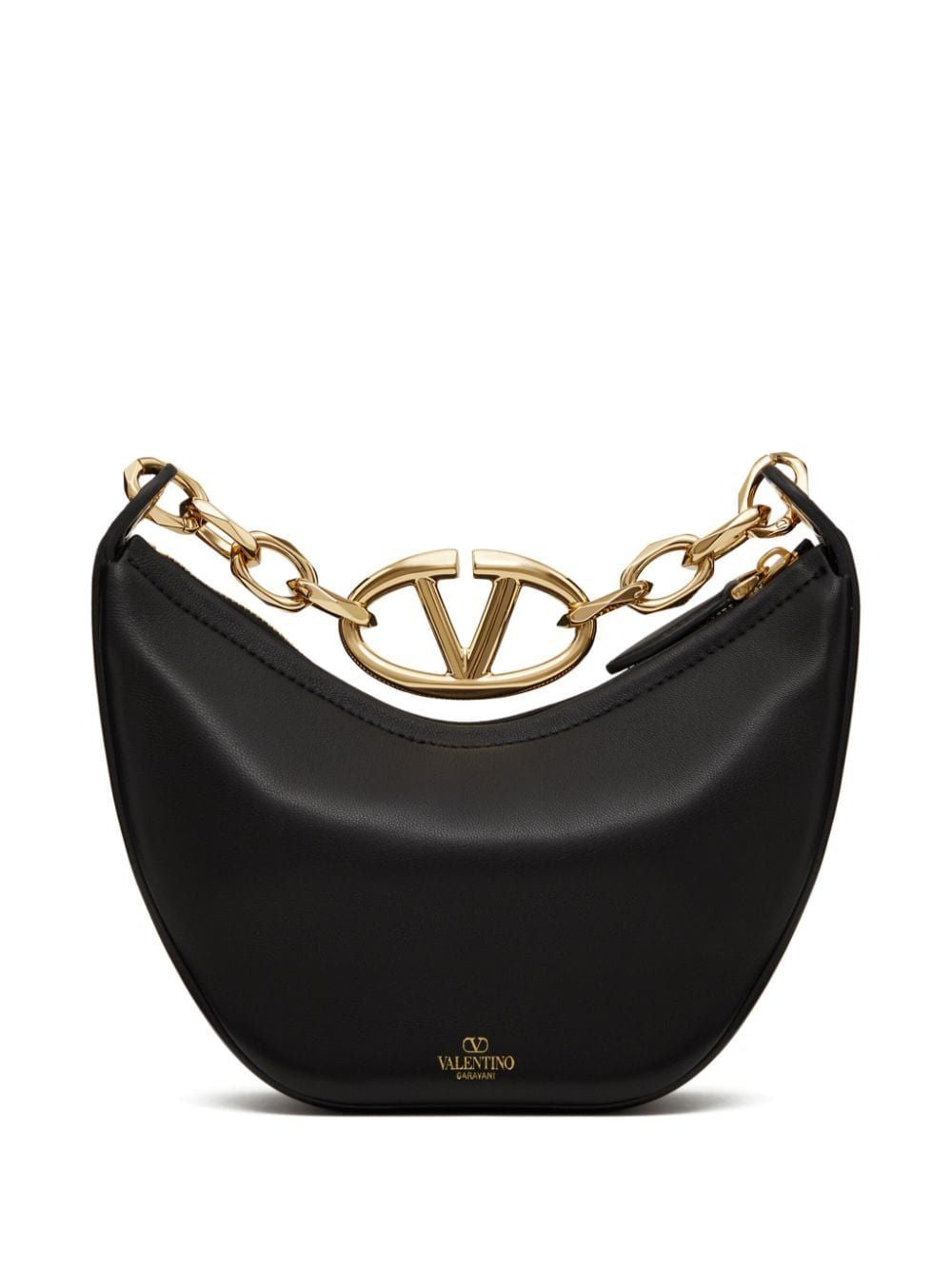 MINI VLOGO MOON BAG IN NAPPA LEATHER WITH CHAIN