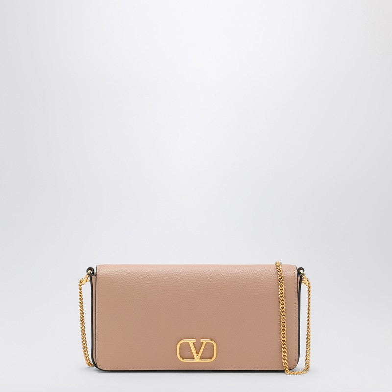Valentino Garavani Vlogo Signature Cinnamon Rose Shoulder Bag Women