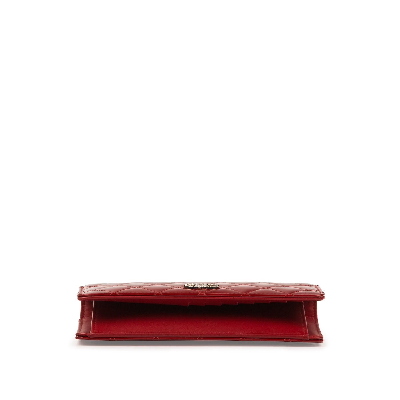 Chanel Patent Fold Over Wallet