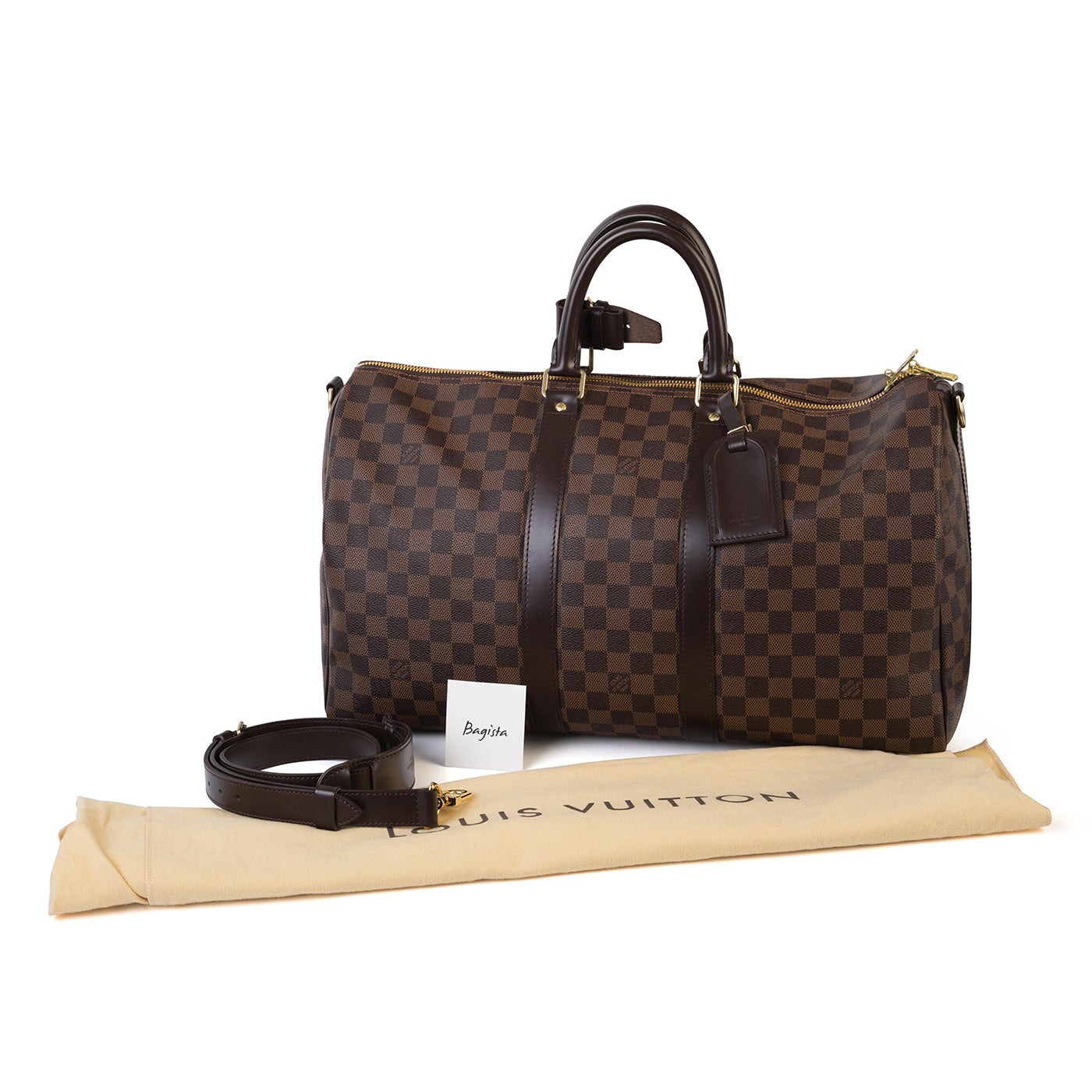 Louis Vuitton Keepall 45 BandouliÃ¨re Damier Ebene