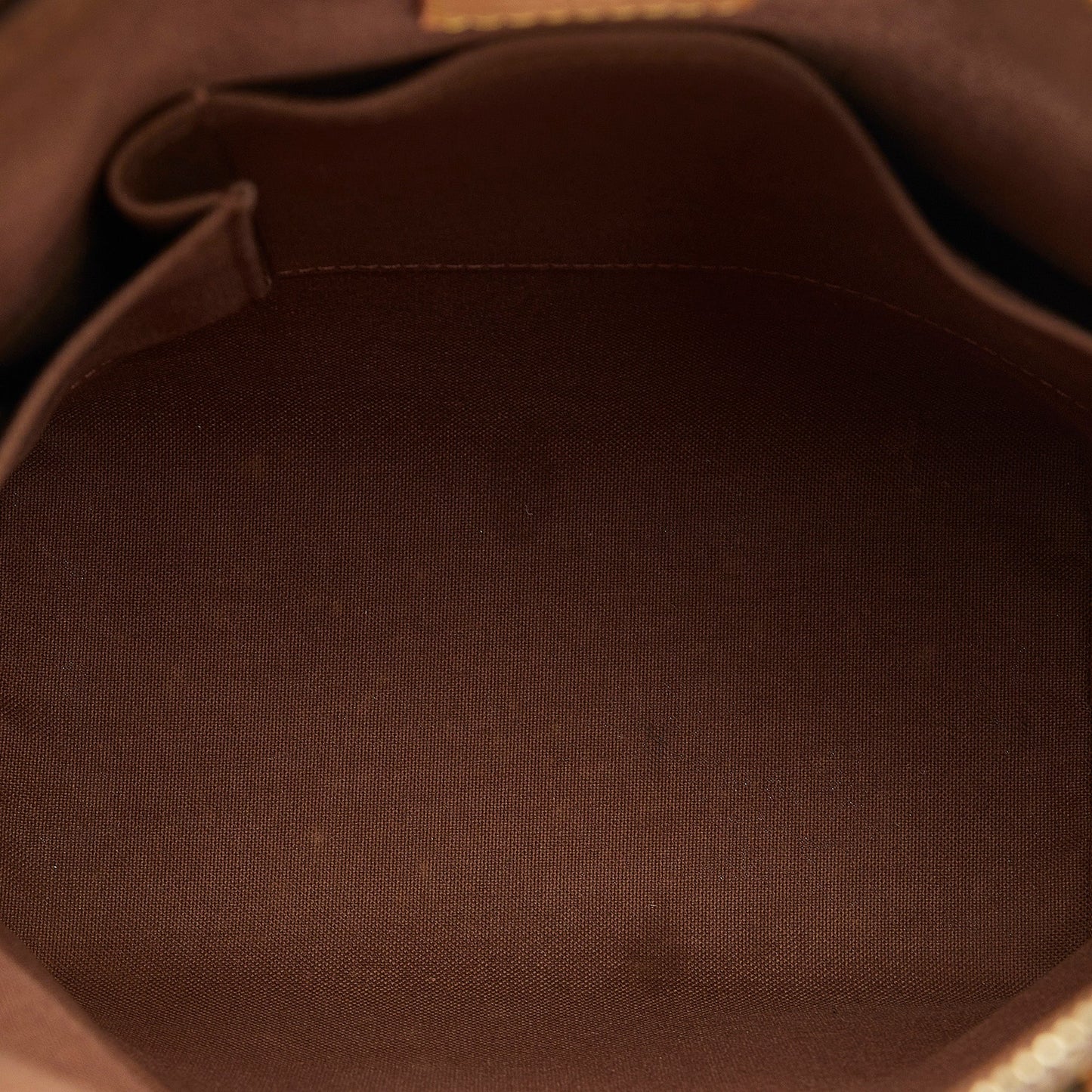 Brown Louis Vuitton Monogram Lockit Vertical Handbag