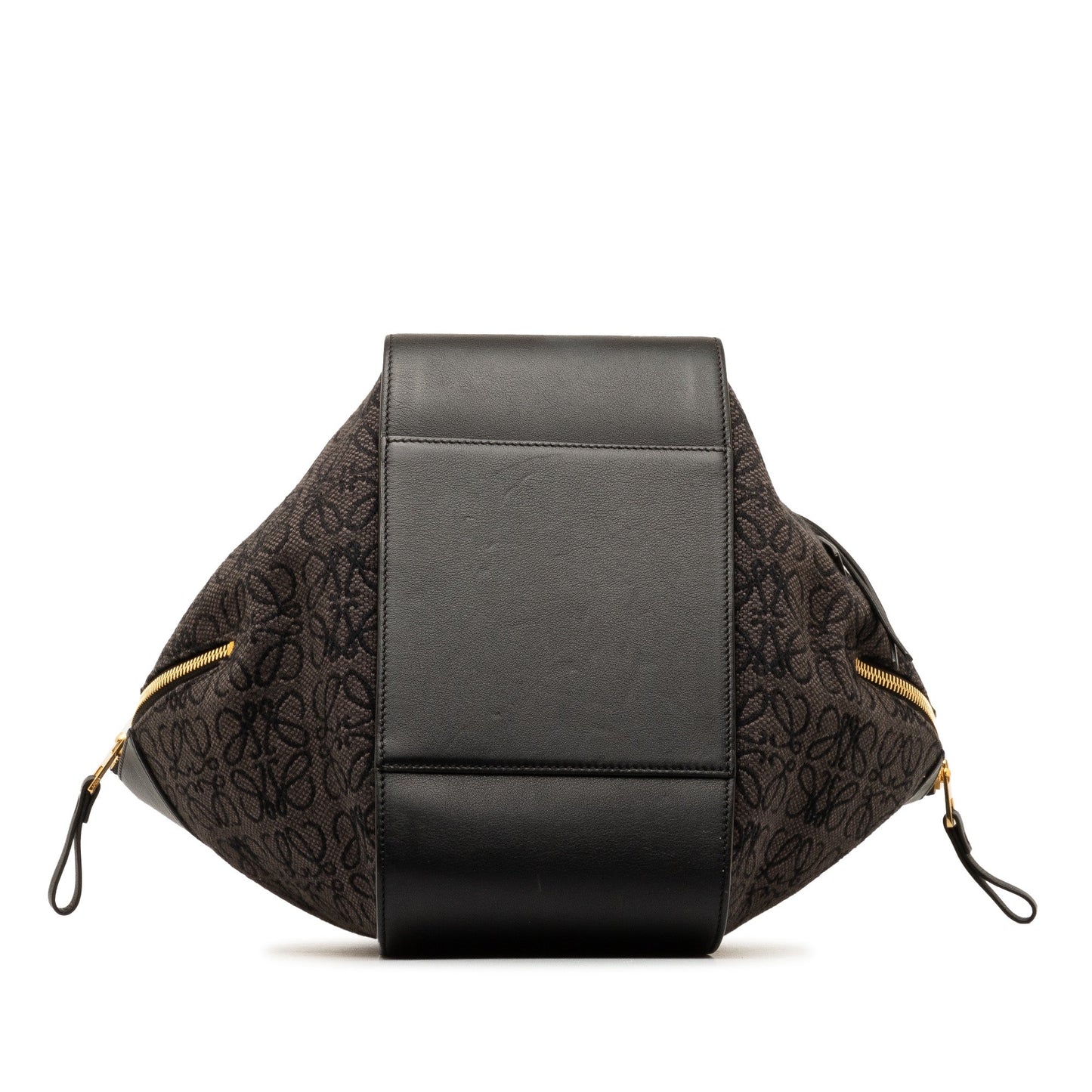 Loewe Anagram Hammock Bag Small Brown Canvas