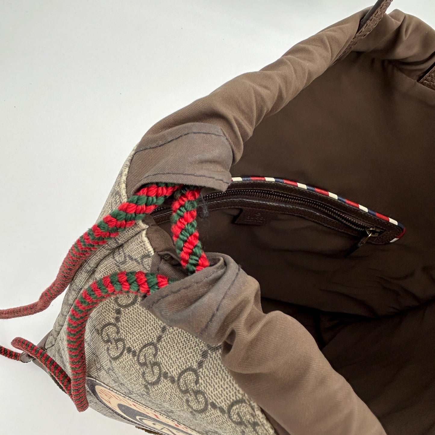 Gucci GG Supreme Coated Canvas Leather Backpack