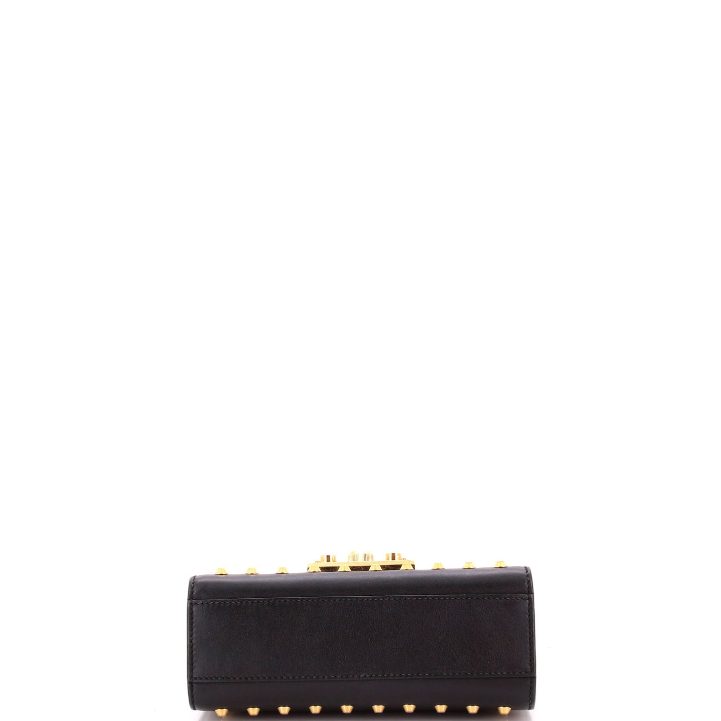 Pearly Padlock Shoulder Bag Studded Leather Small