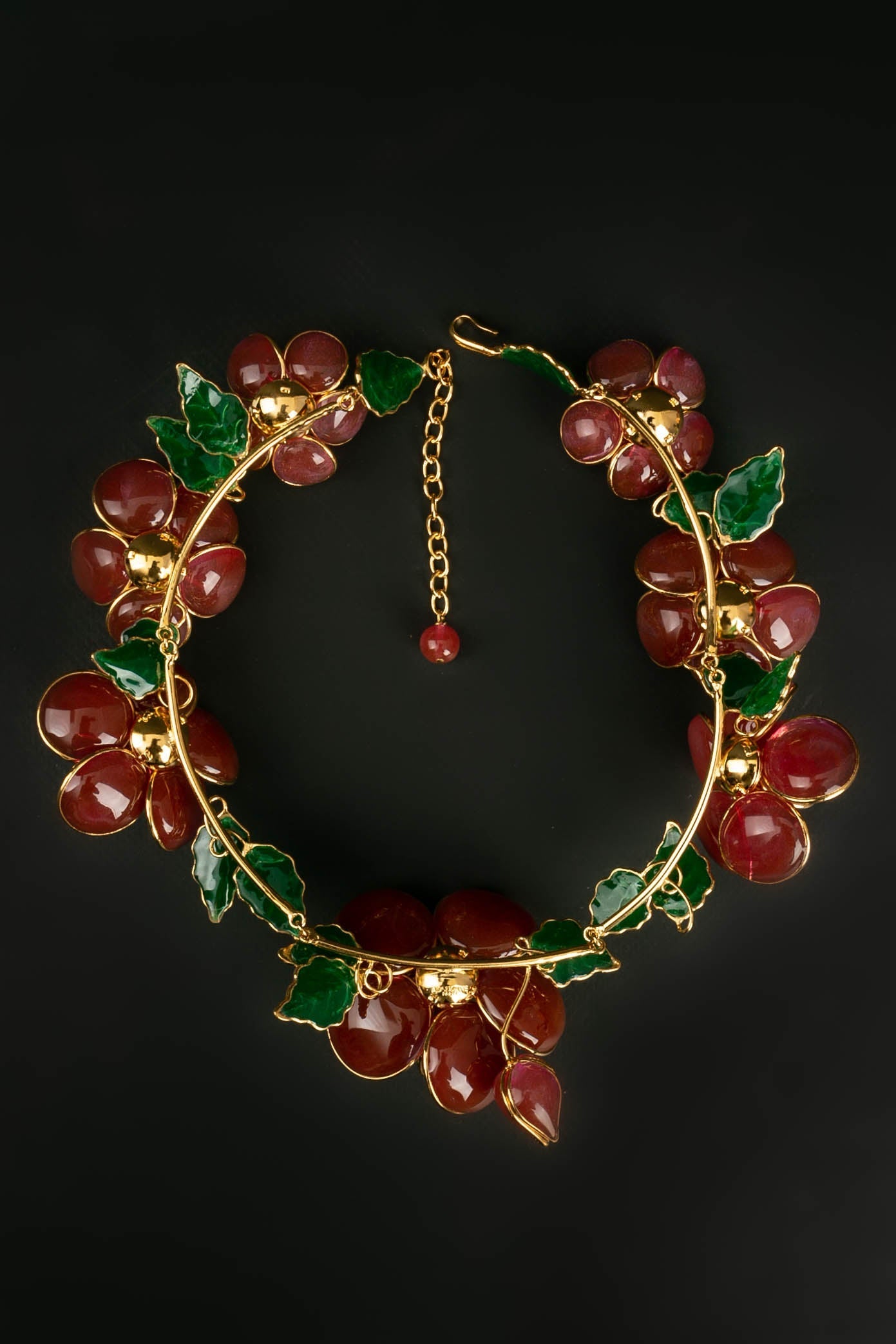 Collier en pÃƒÆ’Ã‚Â¢te de verre Augustine